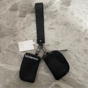 Brand new with tags Lululemon dual pouch keychain
